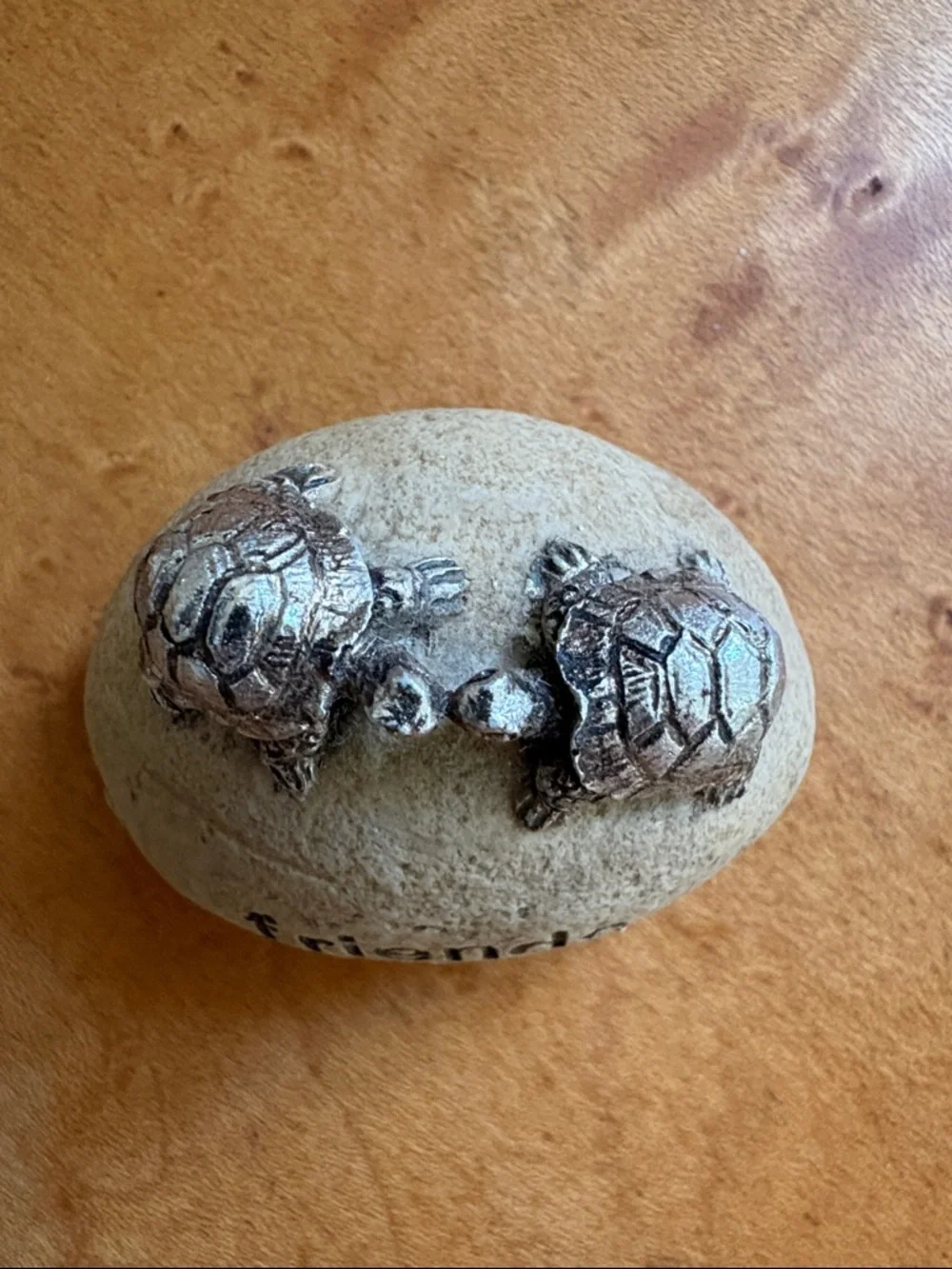 Friends Tortoise Decorative Rock Accent - Beige